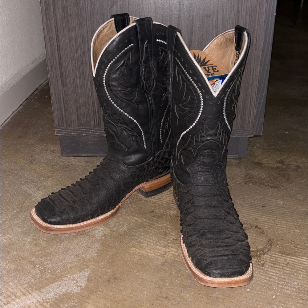 Agave Black Western Cowboy Boots